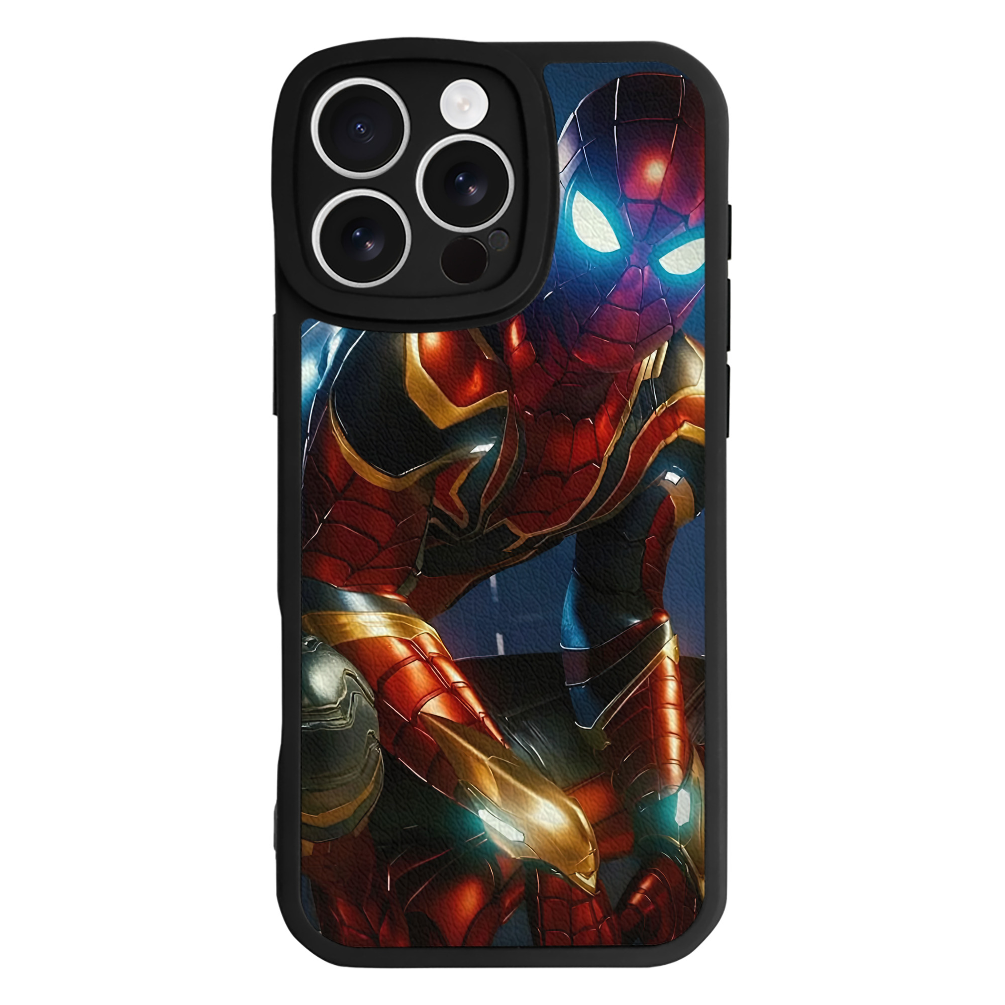 （画像用） Spider Man スパイダーマン 【iPhone 16シリーズ対応】シリコンスマホケース（レザー調） 材質：シリコン